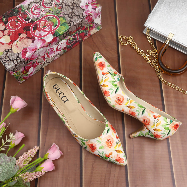 Gucci flower pump - FASHION STEP