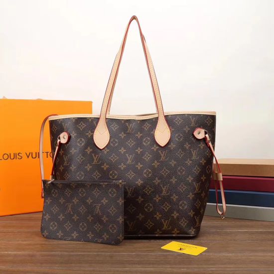 Lv leather neverfull bag - FASHION STEP