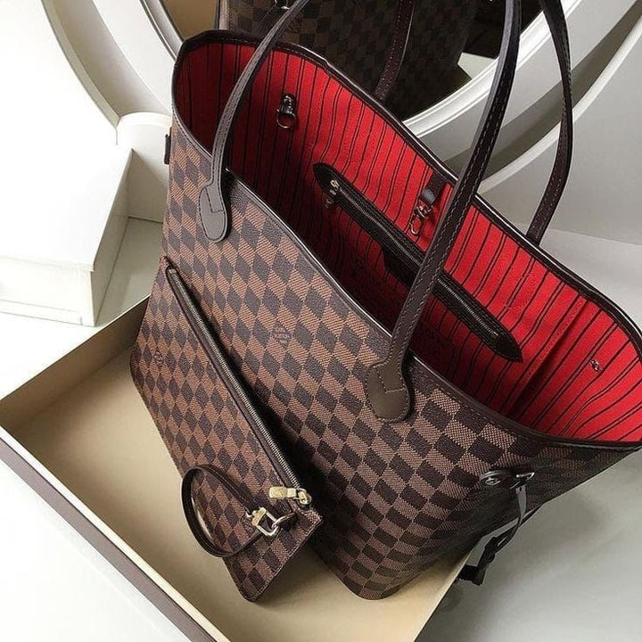 Lv leather neverfull bag - FASHION STEP