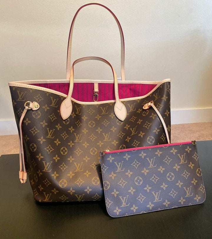 Lv leather neverfull bag - FASHION STEP