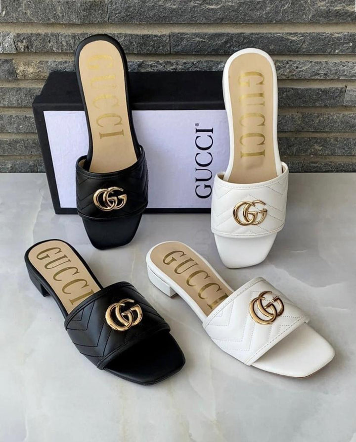 GUCCI Short Heels (Black) - FASHION STEP