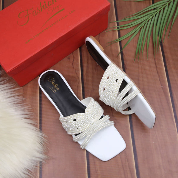 Fashion Steps Fancy Pearl Flats