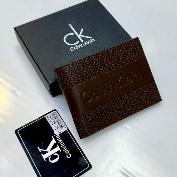 Ck Logo Brown Men's Wallet