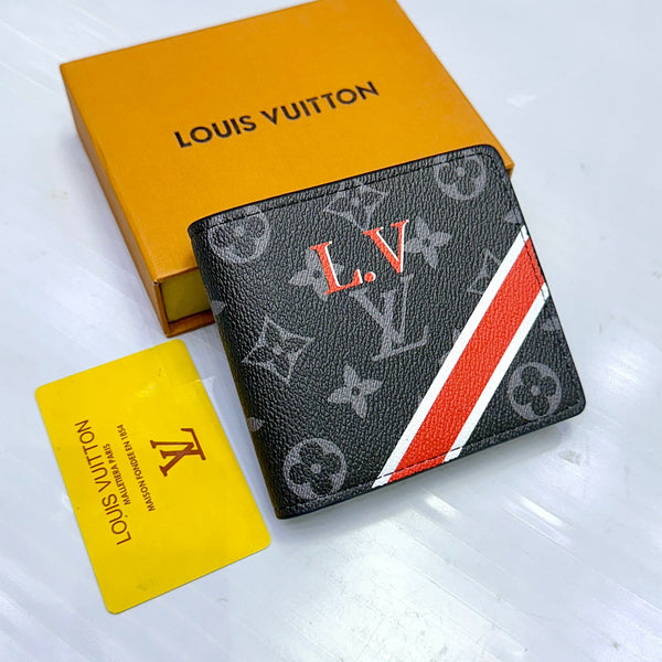 Lv Monogrey Wallet (Red)