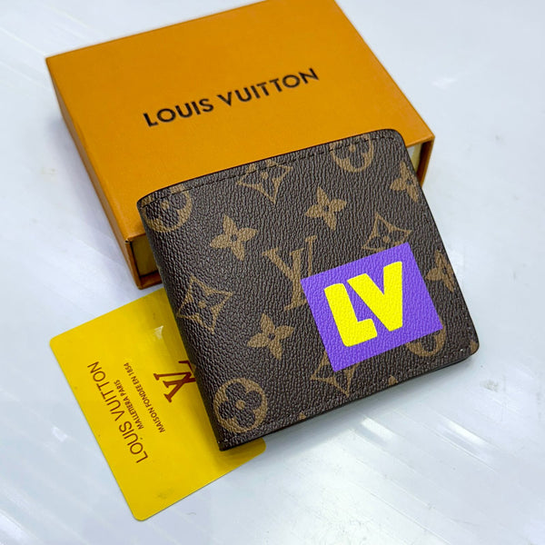 Lv Flower Monogram Men's Gents Wallet