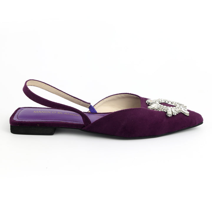 Oscar Purple Flats Shoes for Women