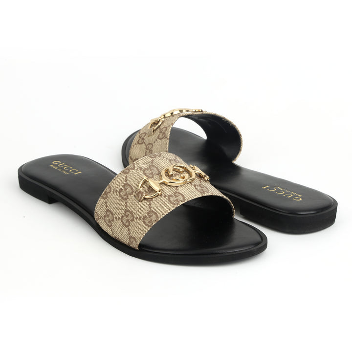 GG Canvas Flat Slippers on Sale 