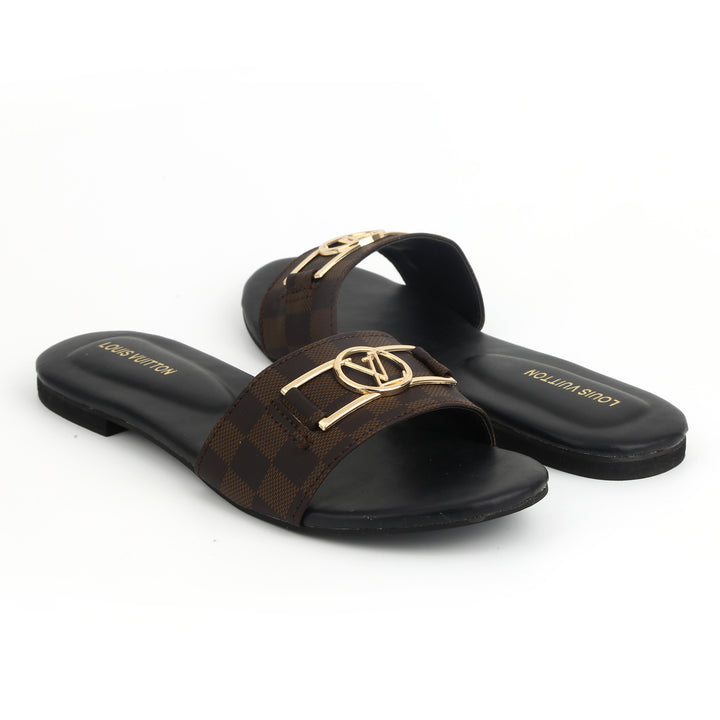 LV Simple Flats (black) - FASHION STEP