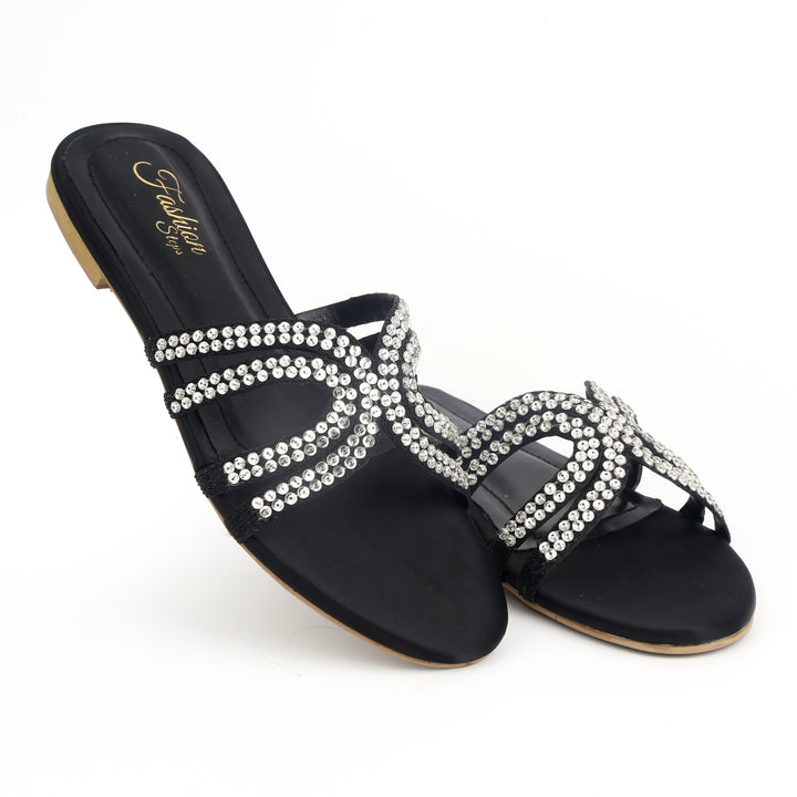 Black Phantom Flats Shoes in Pakistan