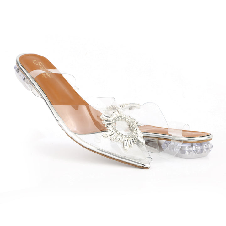 CENDRALA TRANSPERANT FLAT - FASHION STEP