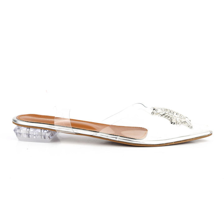 CENDRALA TRANSPERANT FLAT - FASHION STEP