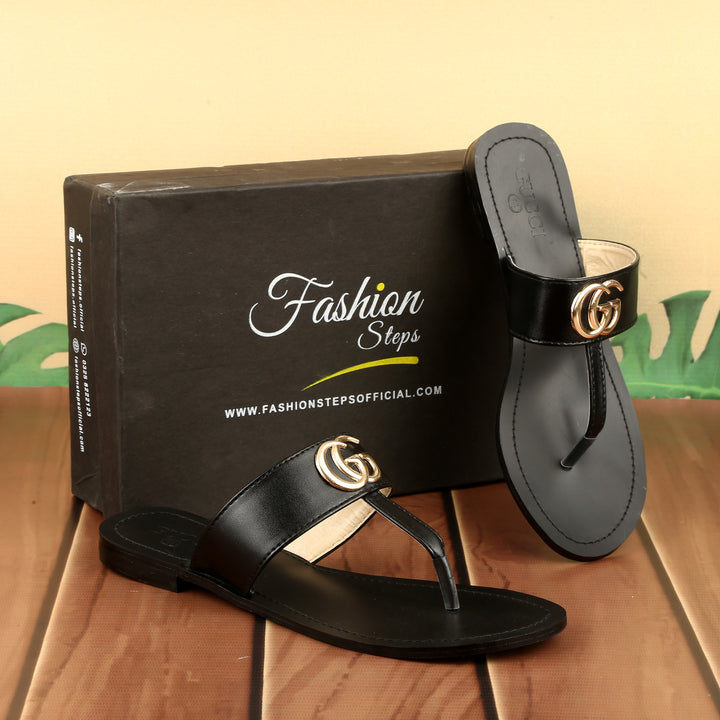GG flat black - FASHION STEP