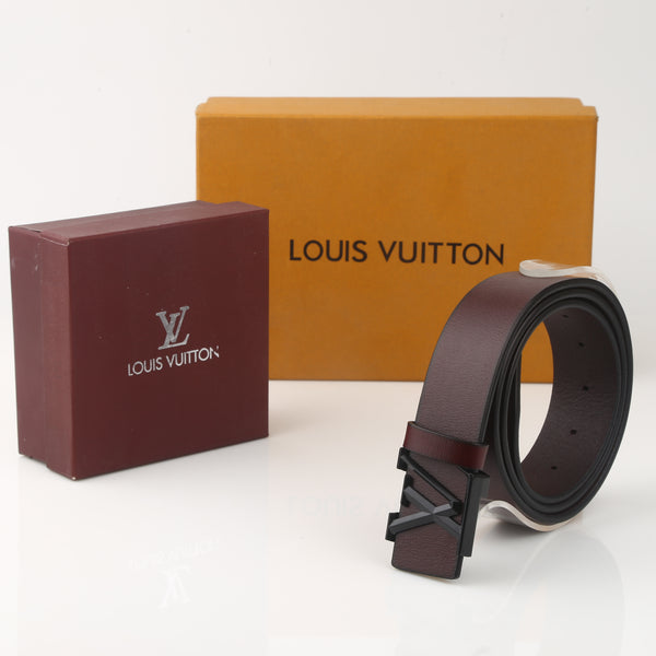 LV Leather Belt (95) - FASHION STEP