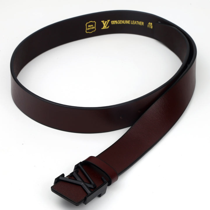 LV Leather Belt (95) - FASHION STEP