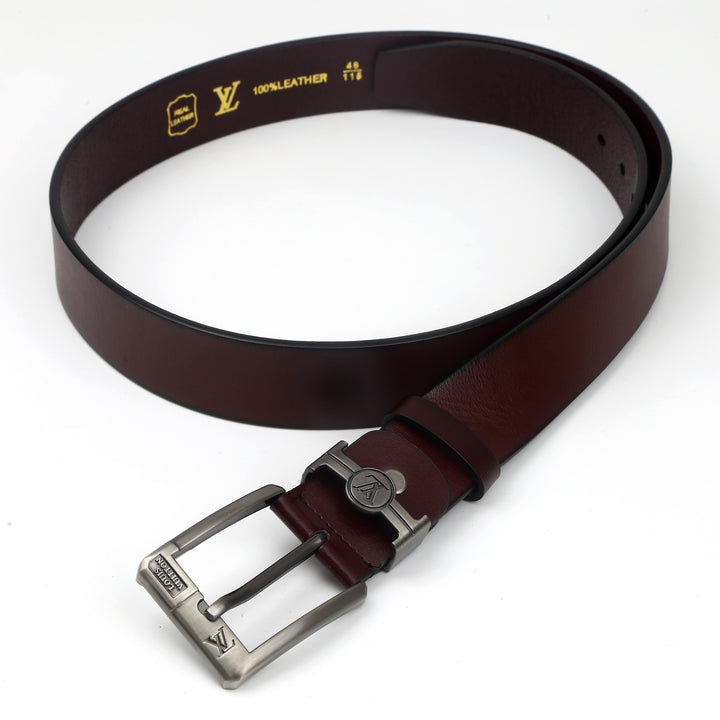 LV Leather Belt (112) - FASHION STEP