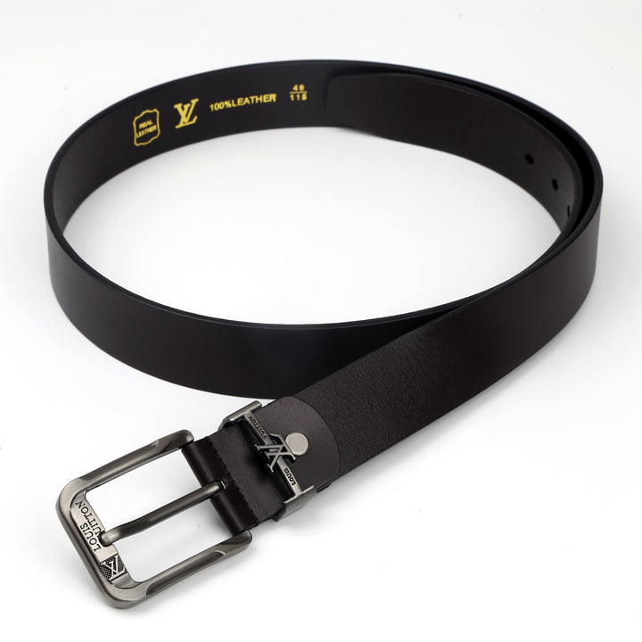 LV Leather Belt (115) - FASHION STEP