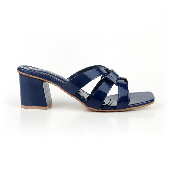 YS Block heel BLUE - FASHION STEP