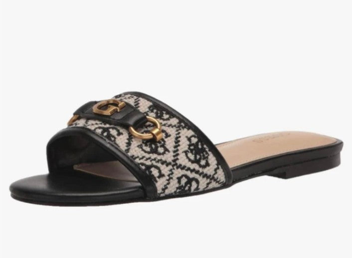 GUESS SIMPLEFLATS (BLACK) - FASHIONSTEPS