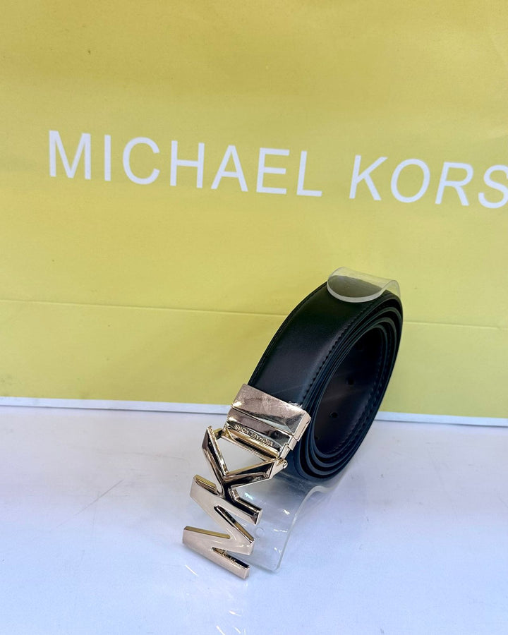 Michael Kors Men's Leather Belt (8) - Black - FASHION STEP