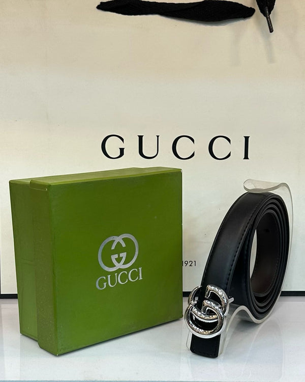 Gucci Black Belt (28) - FASHION STEP