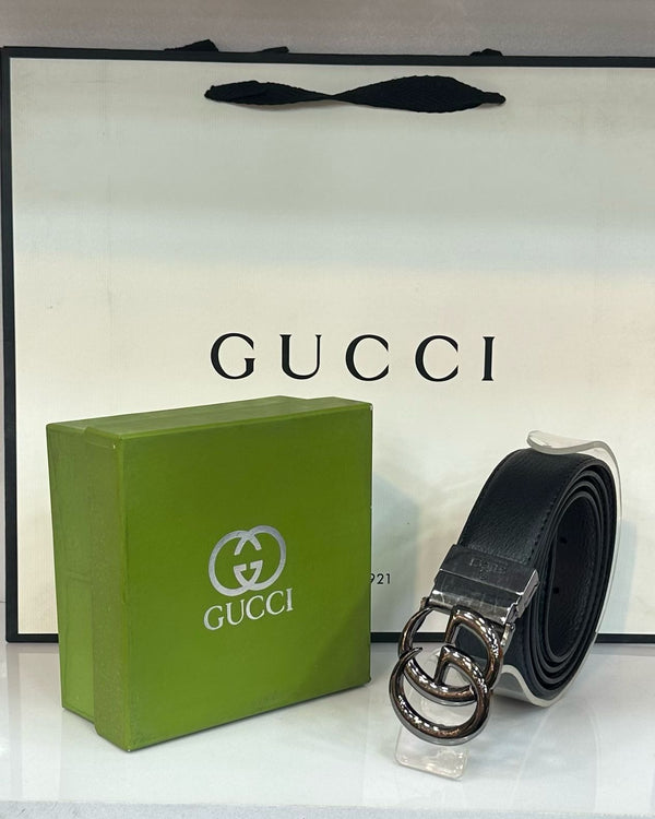 Gucci Black Belt (37) - FASHION STEP