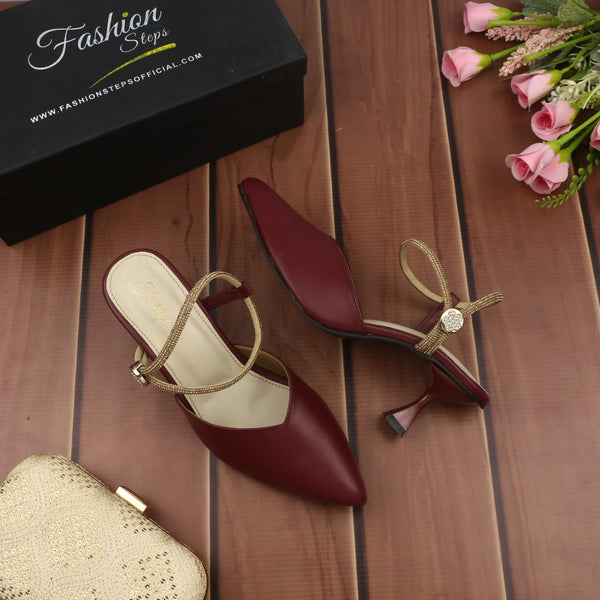 Maroon Heels Shoes for Women in Pakistan