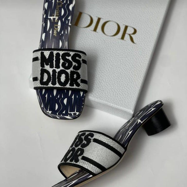 Miss Dior Heels (Black And White)