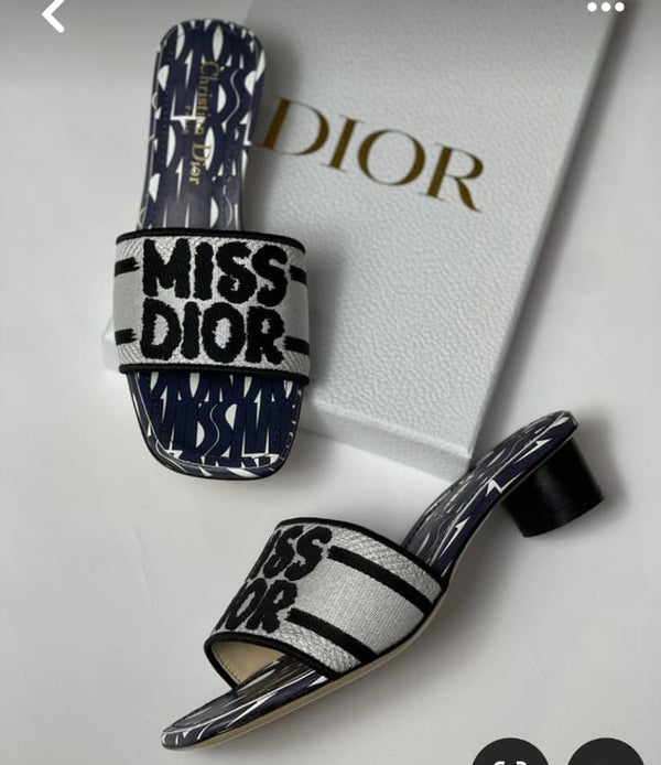 Miss Dior Heels (Black And White)