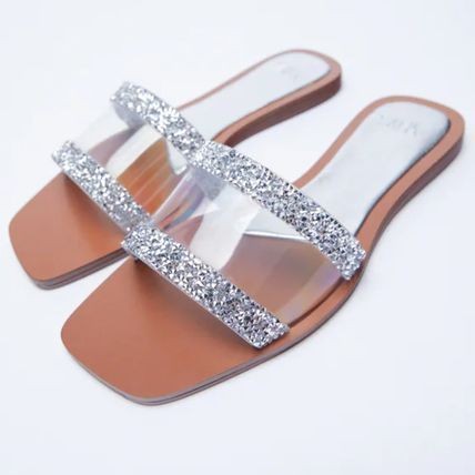 ZARA DIAMOND FLAT (BROWN) - FASHION STEP