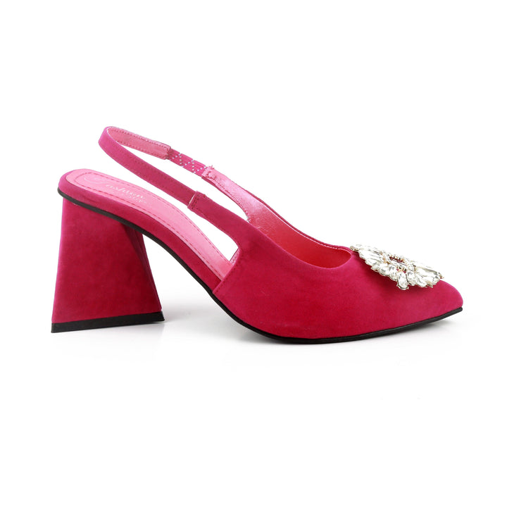 Triangle Zara Heels - (Pink) - FASHION STEP