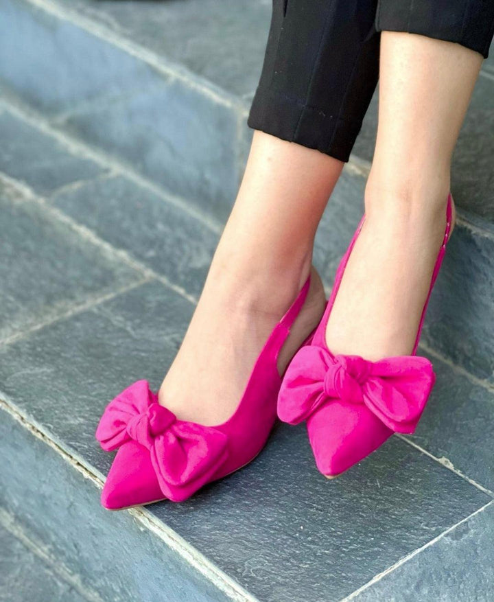 Tai knot heel (pink) - FASHION STEP