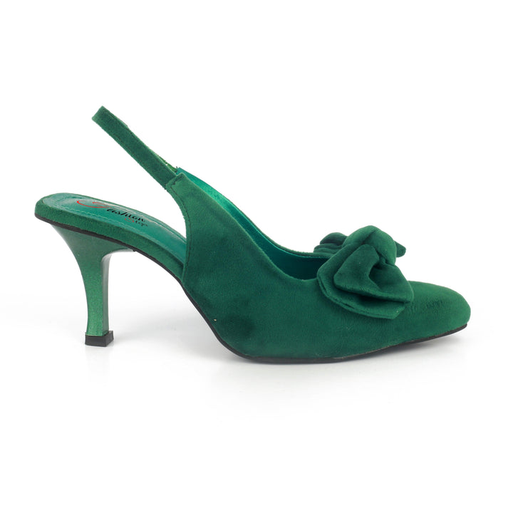 Tai knot heel (Green) hi - FASHION STEP