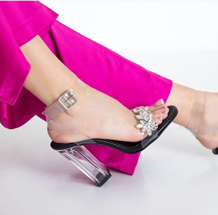 NICOLO TRANSPARENT HEELS - FASHION STEP