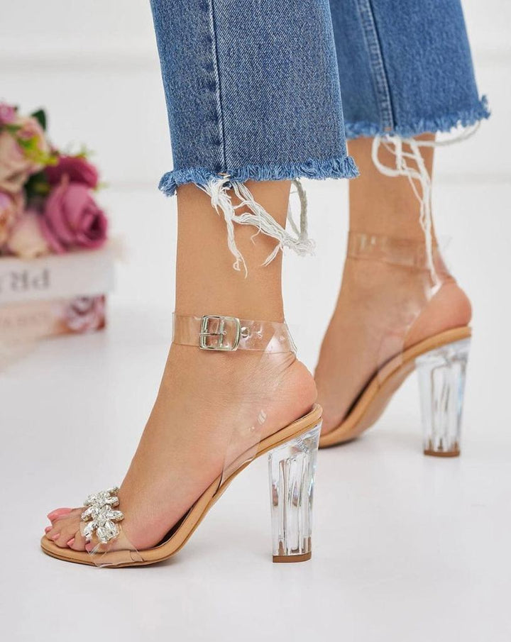 NICOLO TRANSPARENT HEELS - FASHION STEP